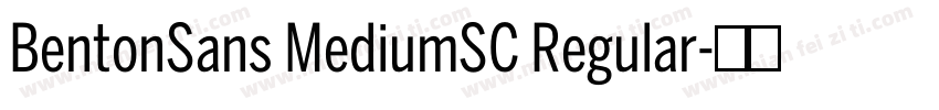 BentonSans MediumSC Regular字体转换